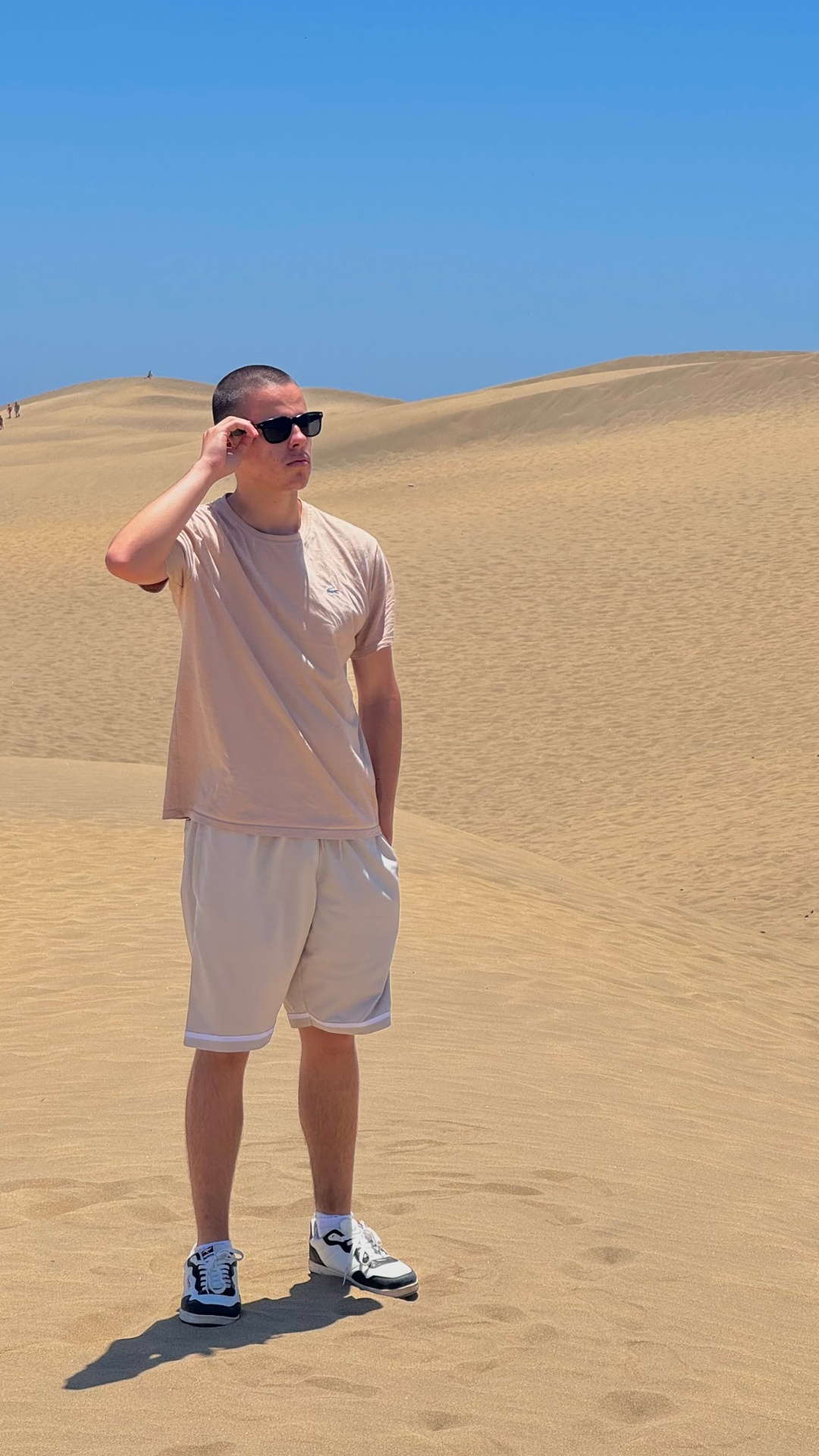 Niklas Now in den Dünen von Gran Canaria